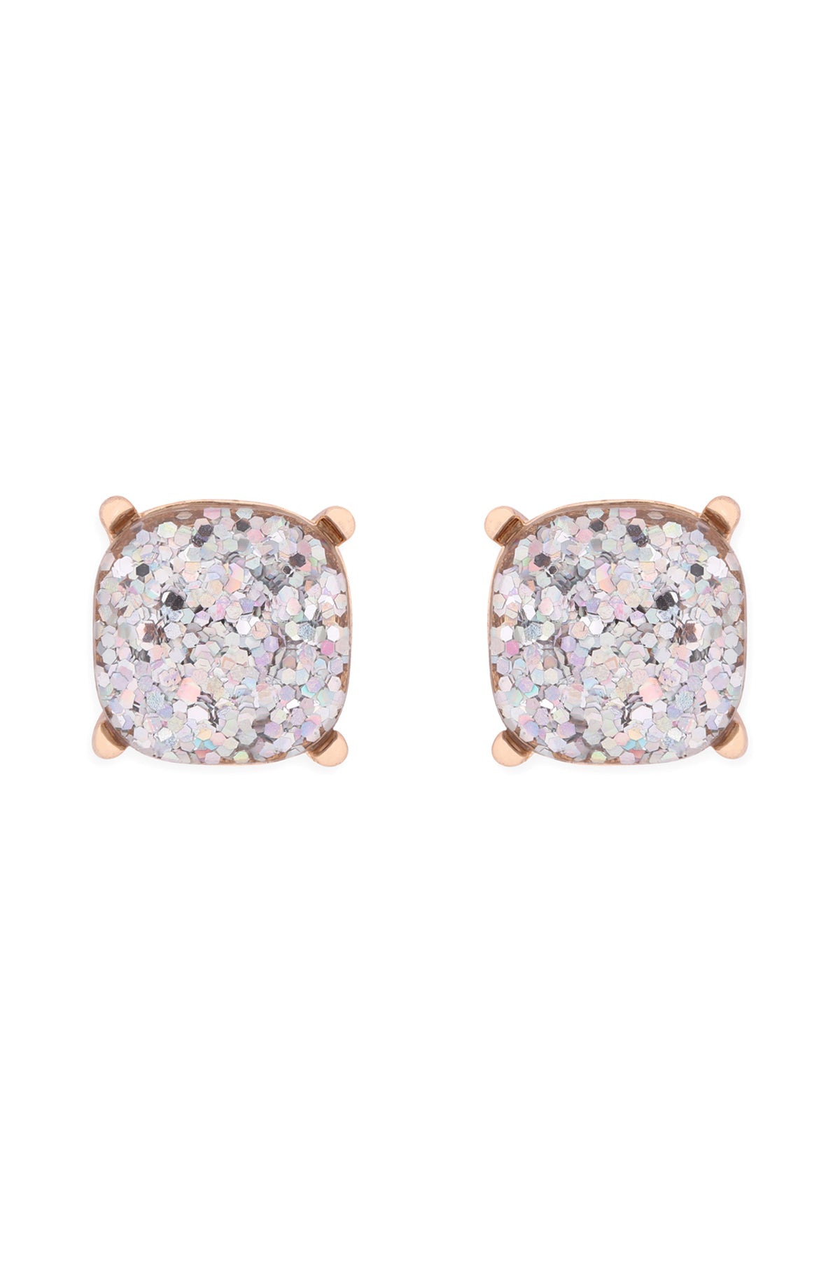 Sparkling Glitter Epoxy Stud Earrings