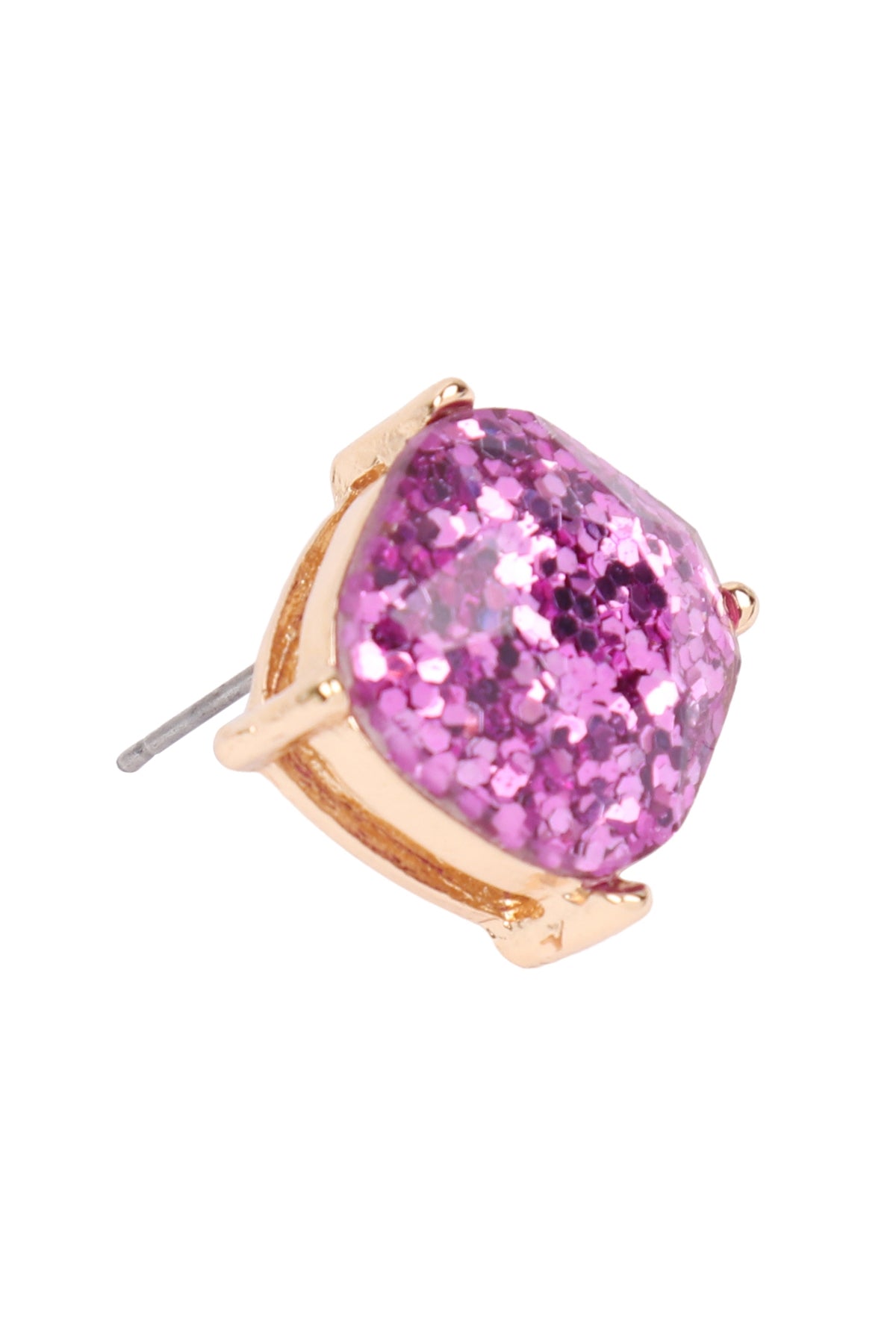Sparkling Glitter Epoxy Stud Earrings