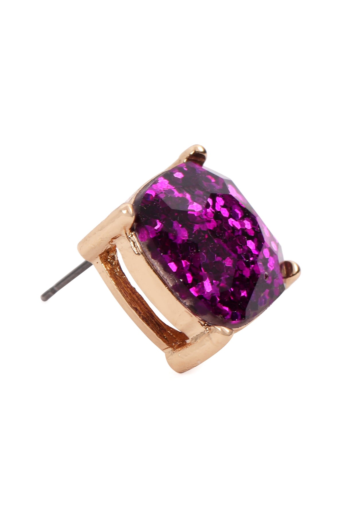 Sparkling Glitter Epoxy Stud Earrings