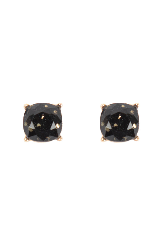 Glitter Epoxy Stud Earrings
