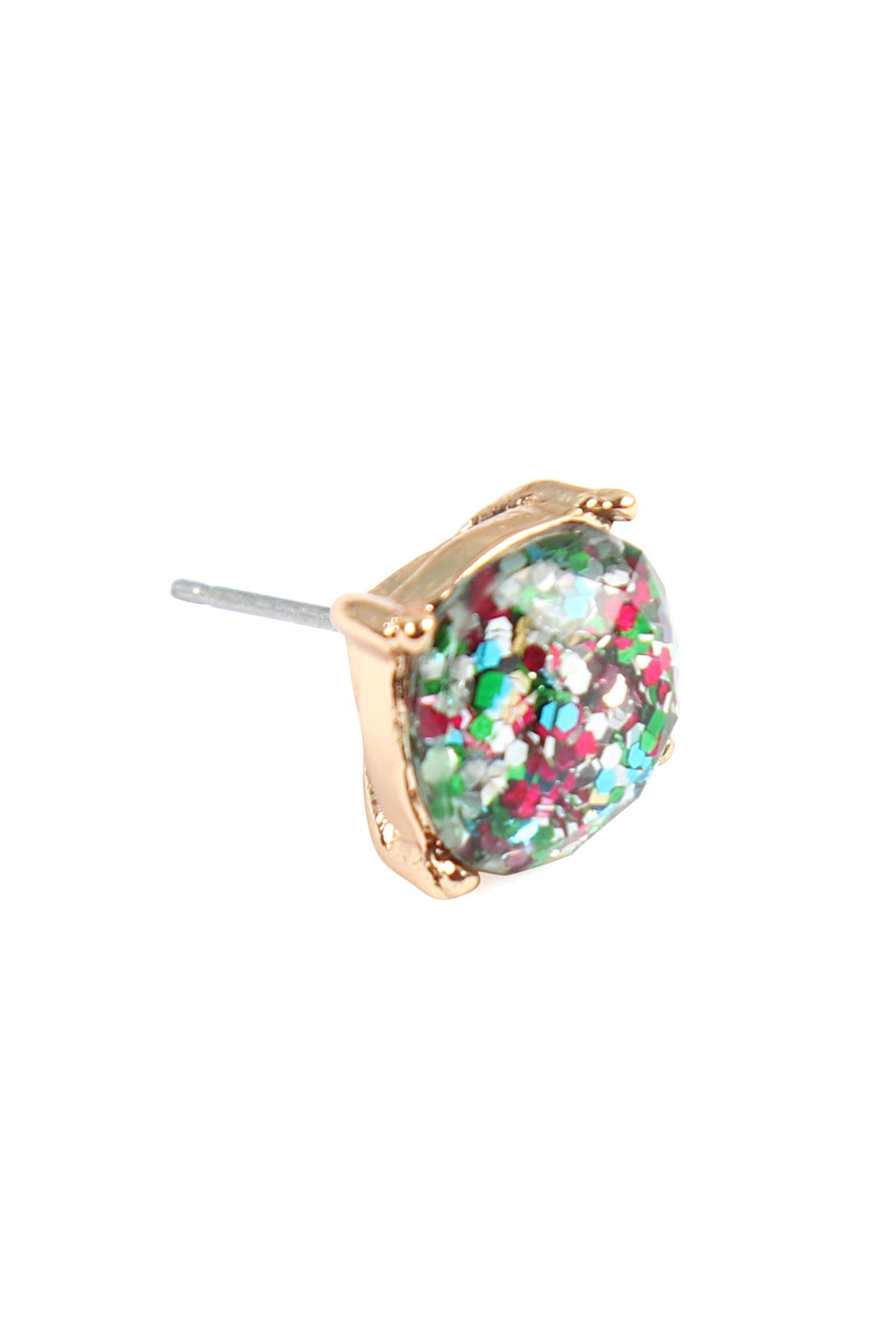 Glitter Epoxy Stud Earrings
