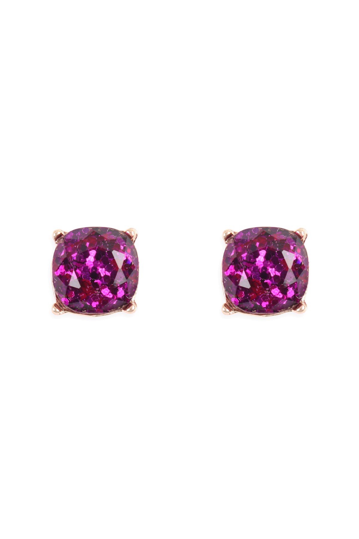 Glitter Epoxy Stud Earrings