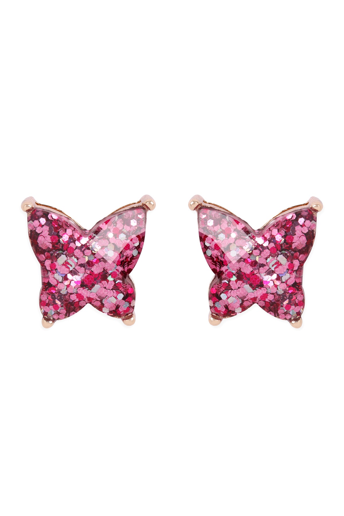 Butterfly Glitter Epoxy Earrings