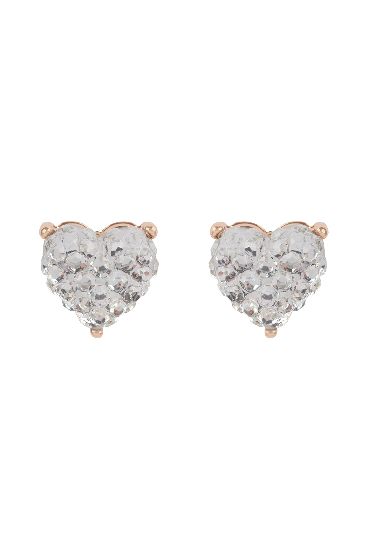 Heart Cushion Stud Earrings