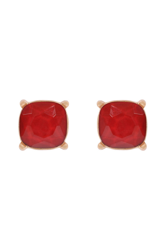 Fine Glitter Epoxy Stud Earrings