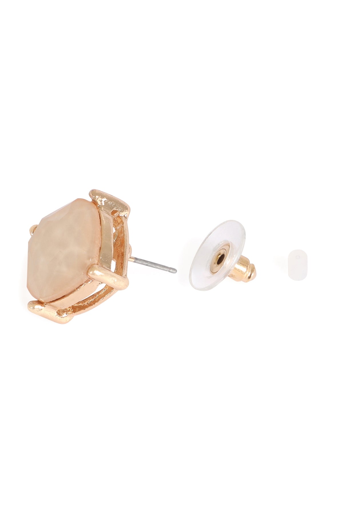 Fine Glitter Epoxy Stud Earrings