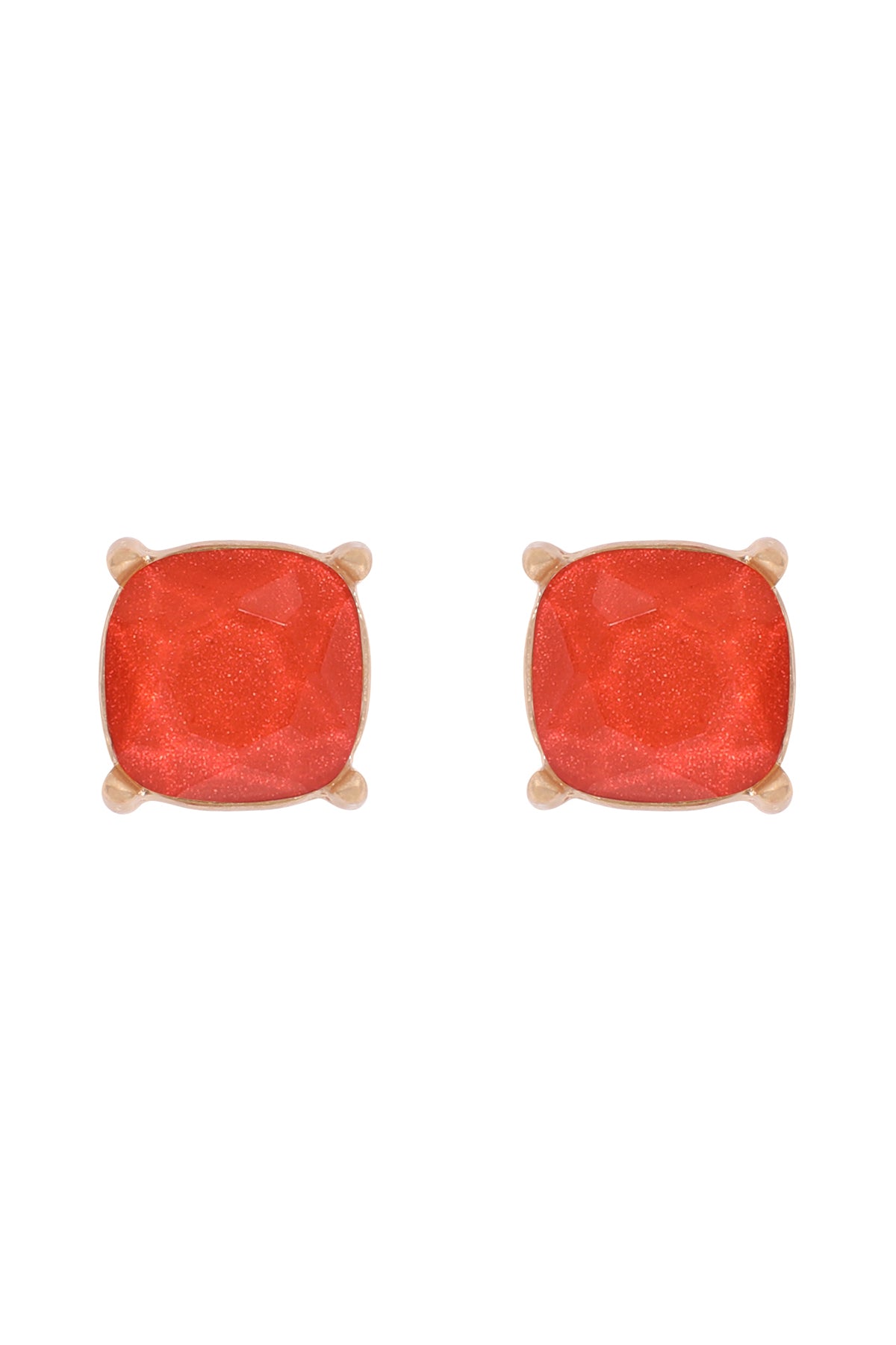 Fine Glitter Epoxy Stud Earrings
