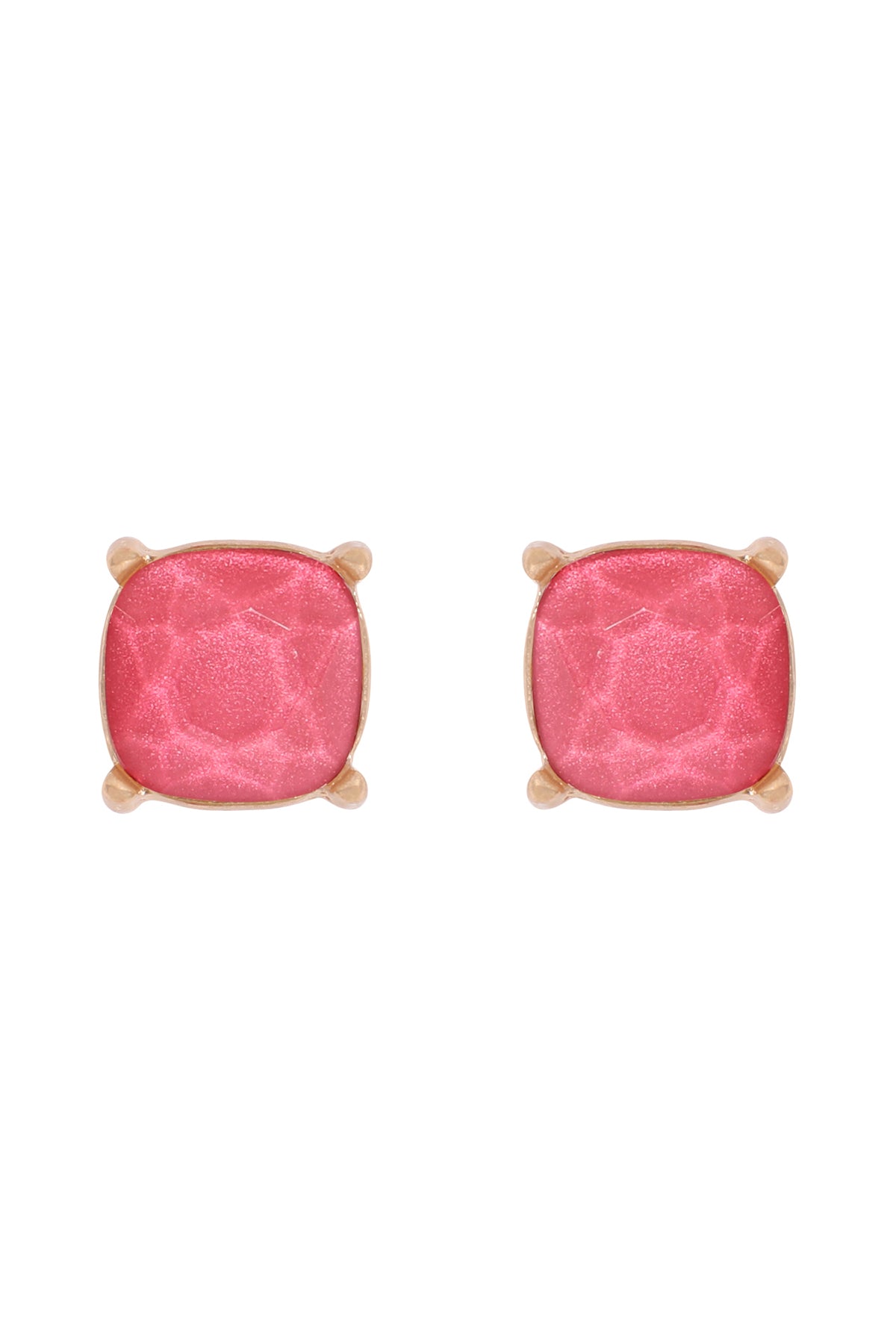 Fine Glitter Epoxy Stud Earrings