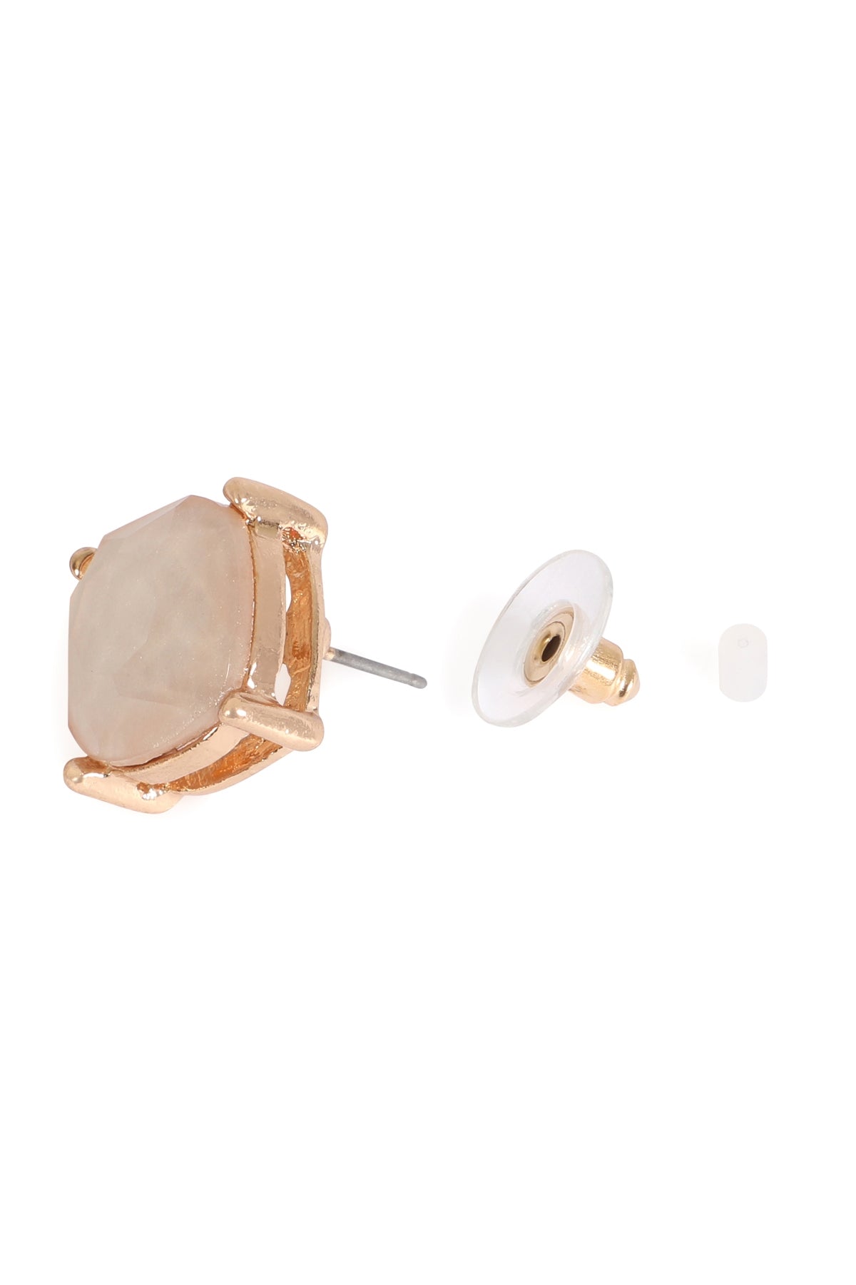 Fine Glitter Epoxy Stud Earrings