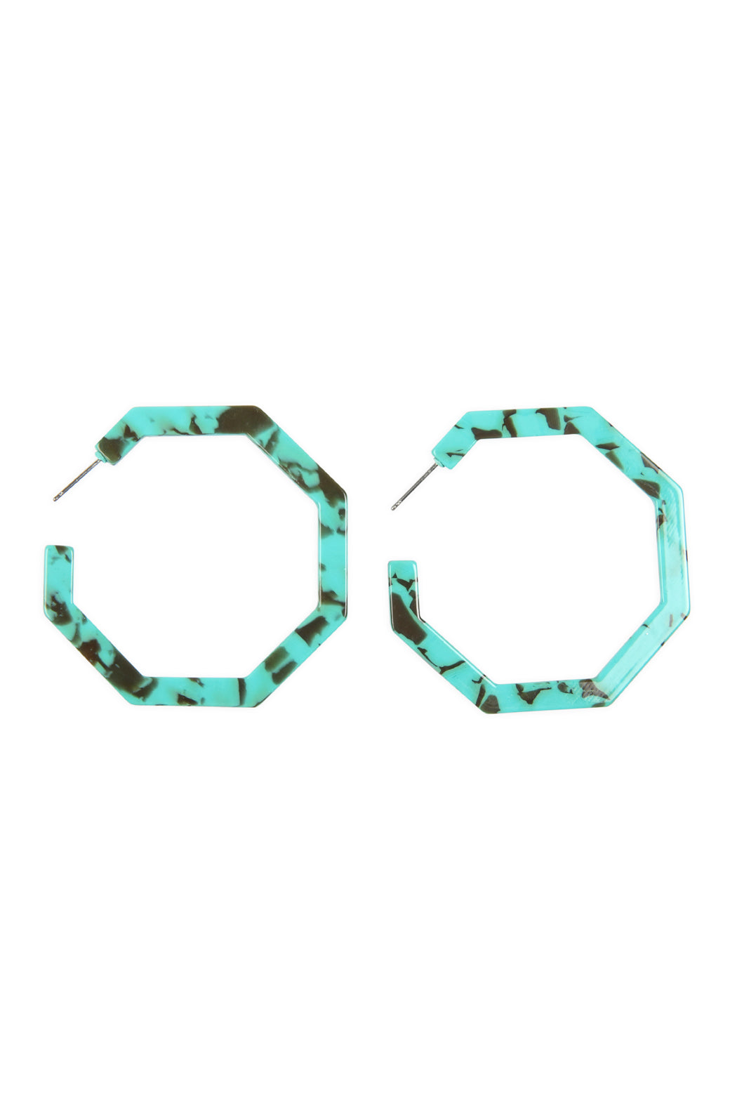 Octagon Acetate Earrings