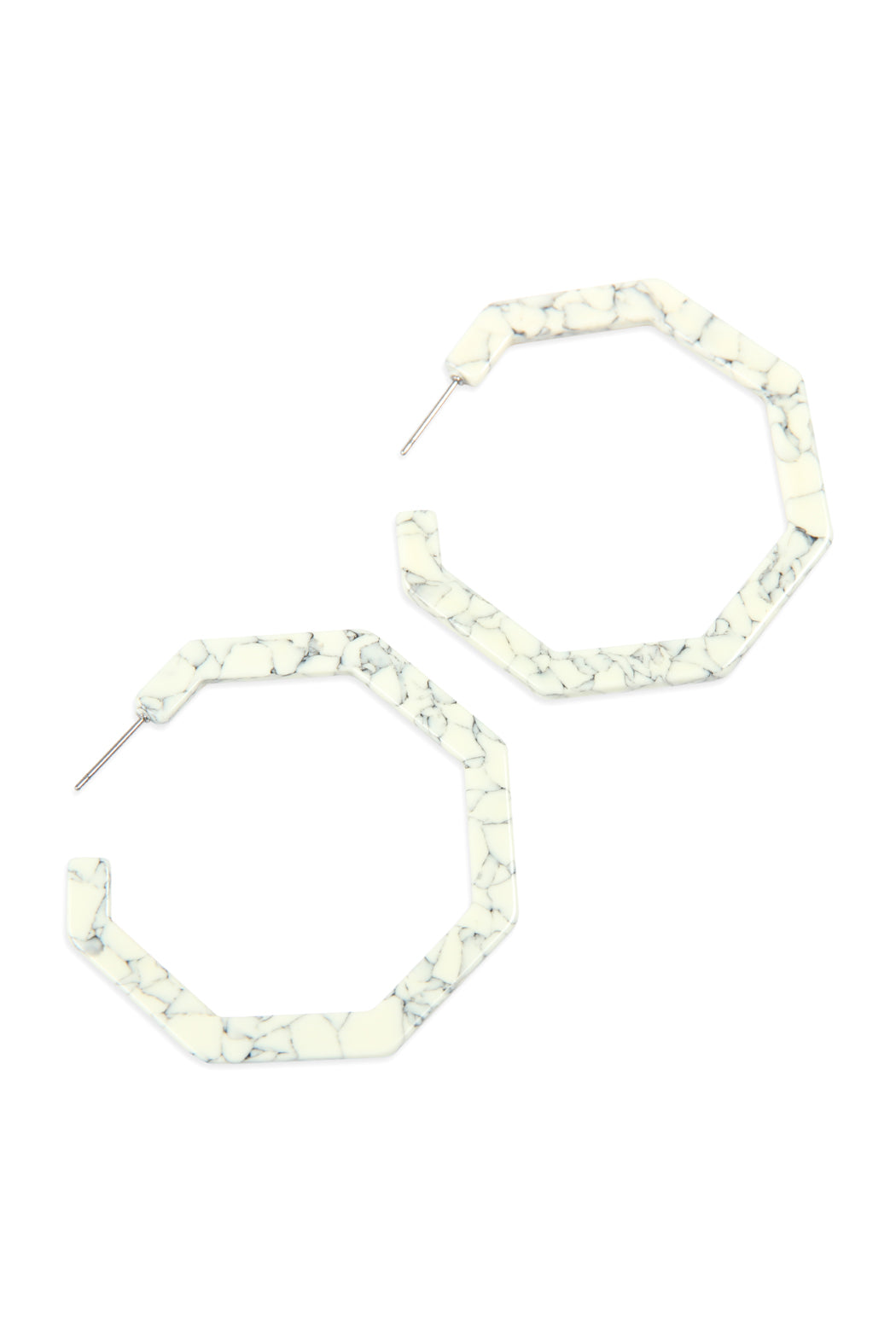 Octagon Acetate Earrings