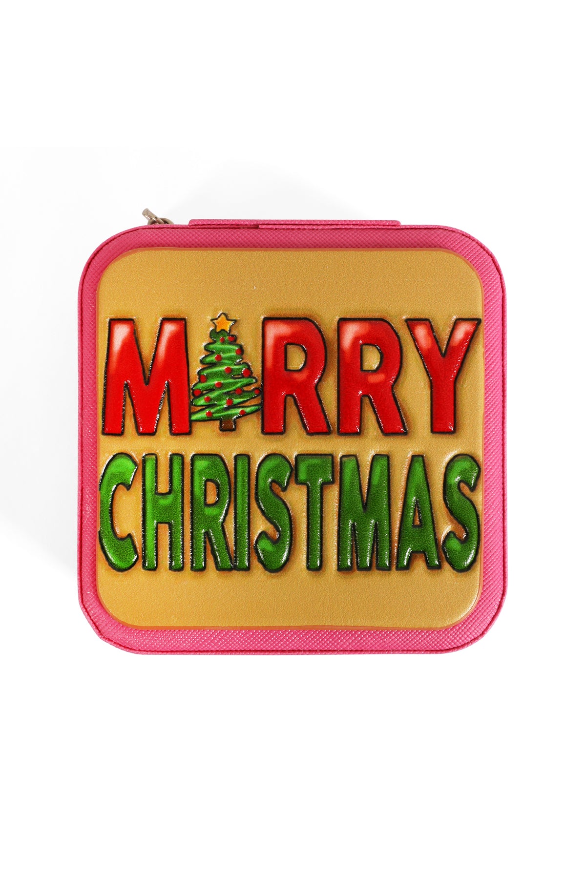 Merry Christmas Leather Jewelry Box