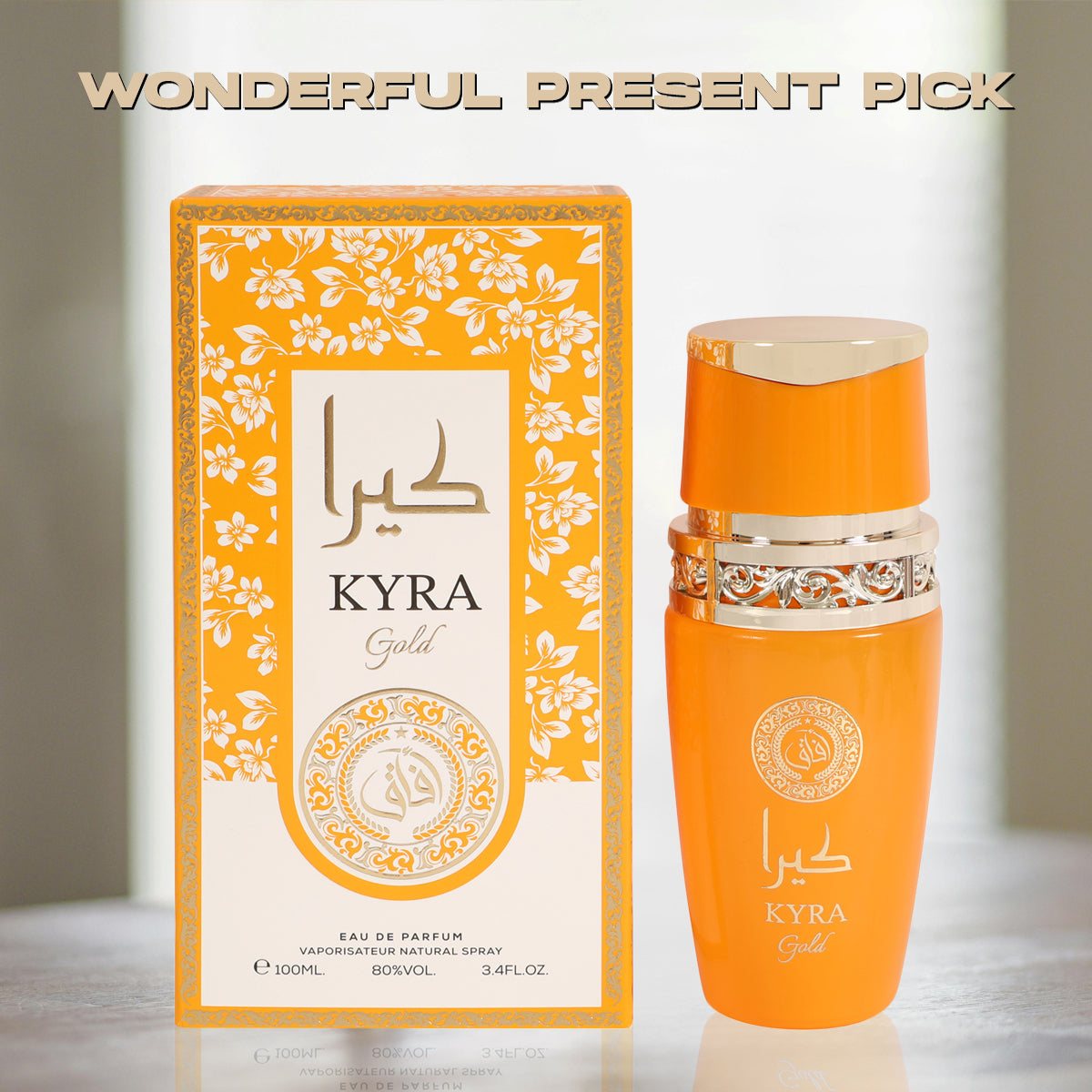 Kyra Gold Spray Perfume Eau De Parfum For Women - 100ML/3.4FL.OZ.
