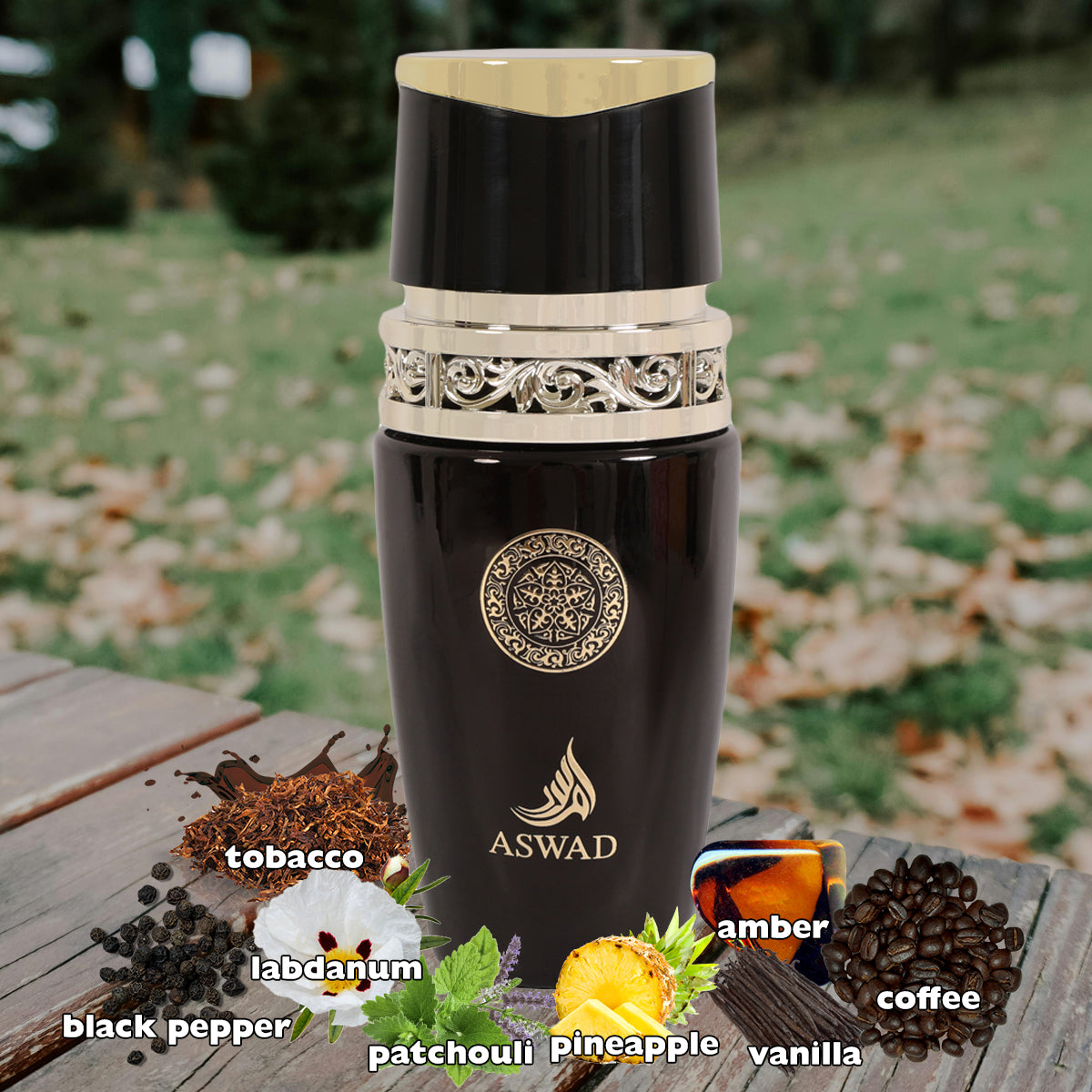 Aswad Spray Perfume Eau De Parfum For Men - 100ML/3.4FL.OZ./3PCS