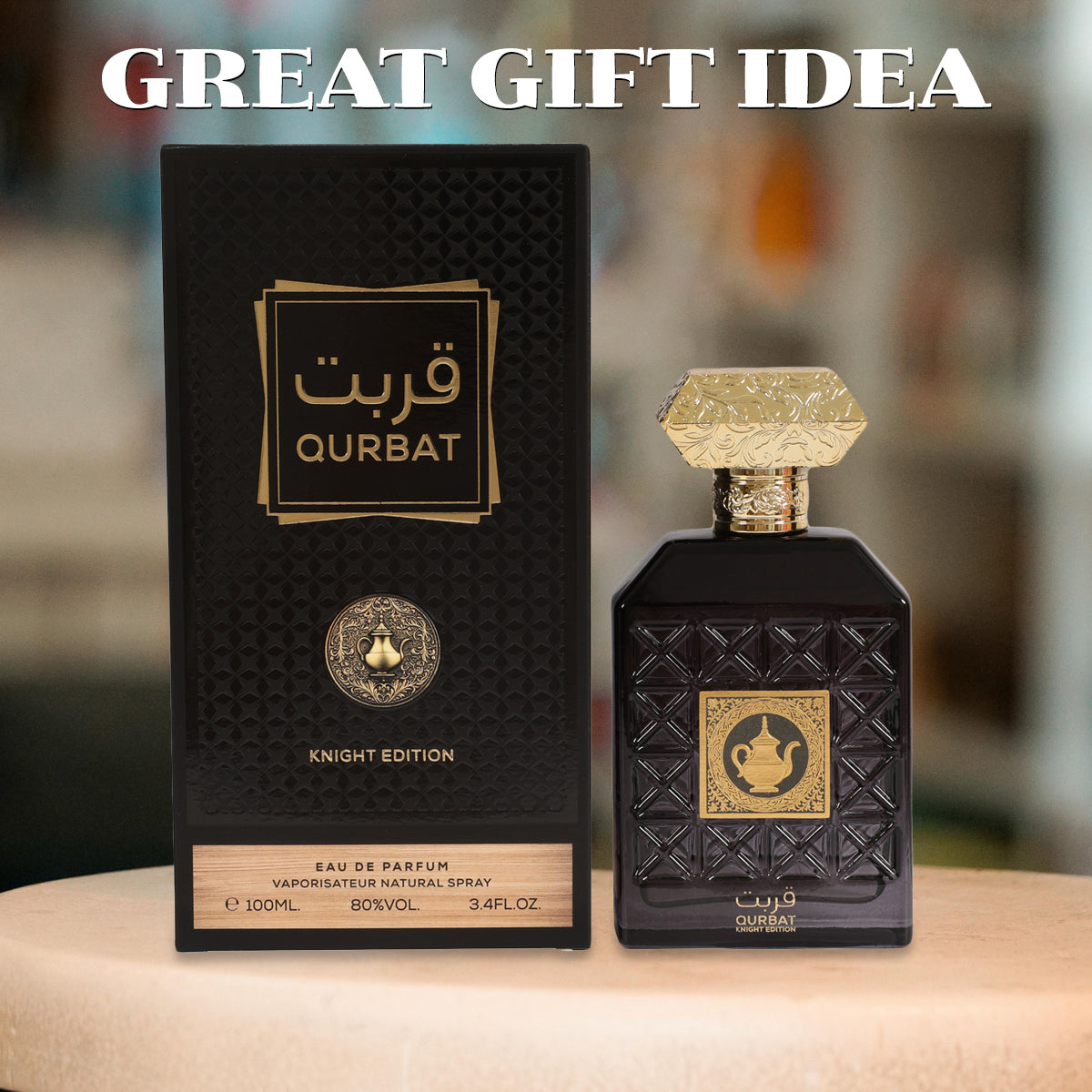 Qurbat Knight Edition Spray Perfume Eau De Parfum For Men And Women - 100ML/3.4FL.OZ./3PCS