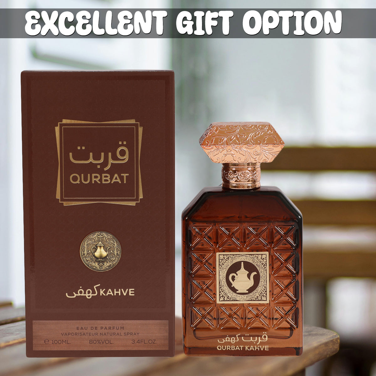 Qurbat Kahve Spray Perfume Eau De Parfum For Men - 100ML/3.4FL.OZ./3PCS