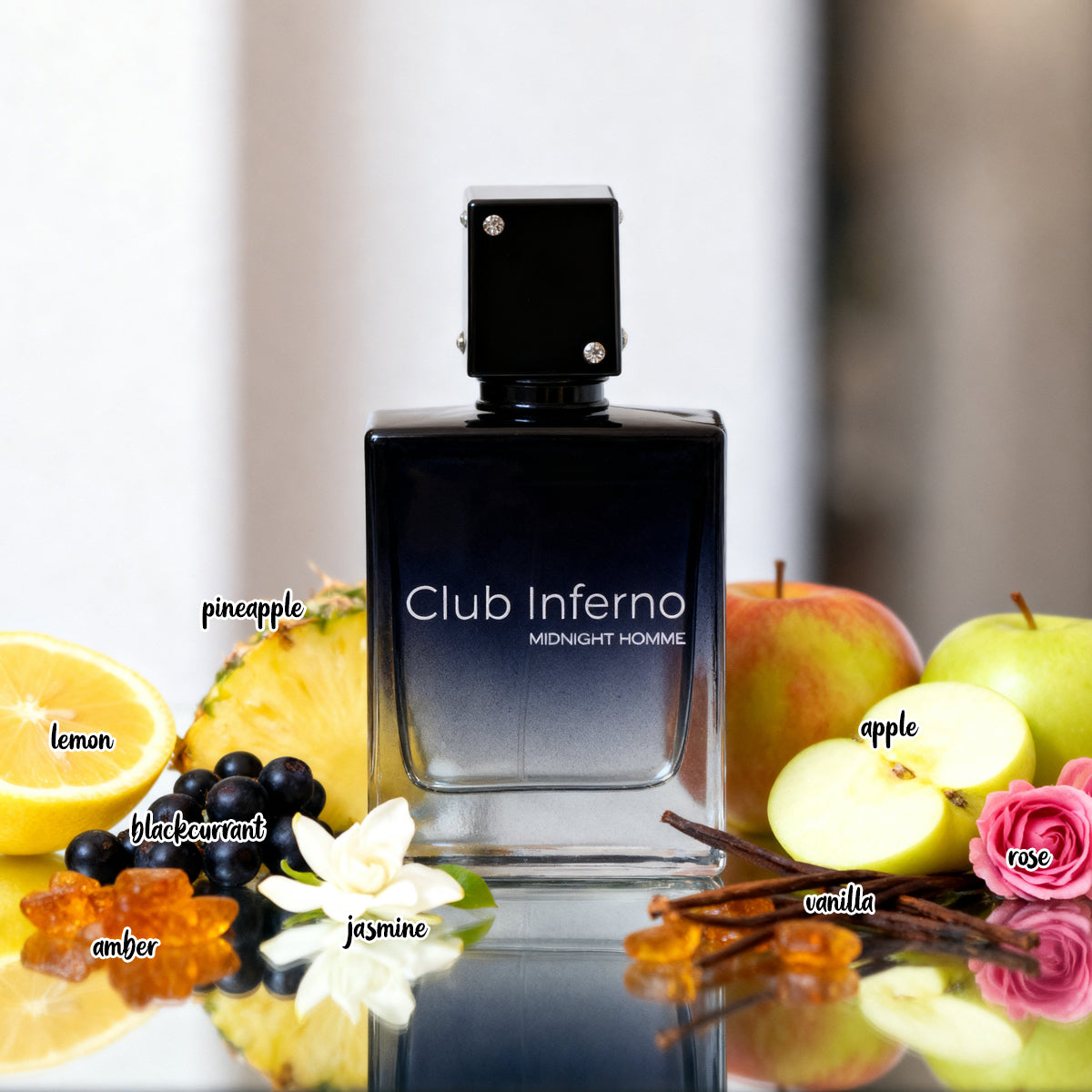 Club Inferno Midnight Homme Spray Perfume Eau De Parfum For Men - 100ML/3.4FL.OZ.