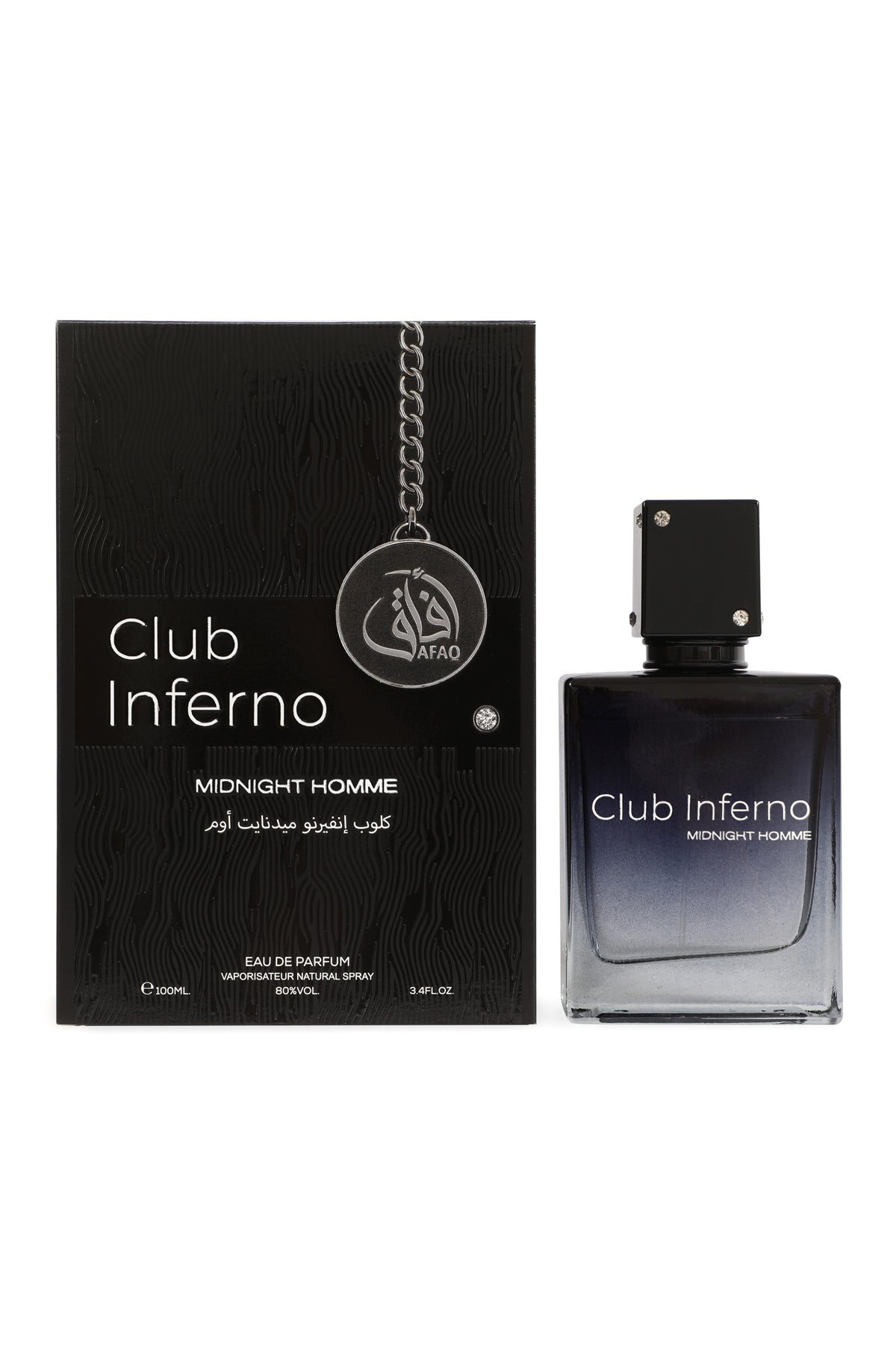 Club Inferno Midnight Homme Spray Perfume Eau De Parfum For Men - 100ML/3.4FL.OZ.