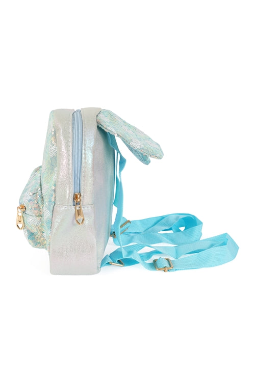 Cute Bunny Ears Glitter Kids Backpack