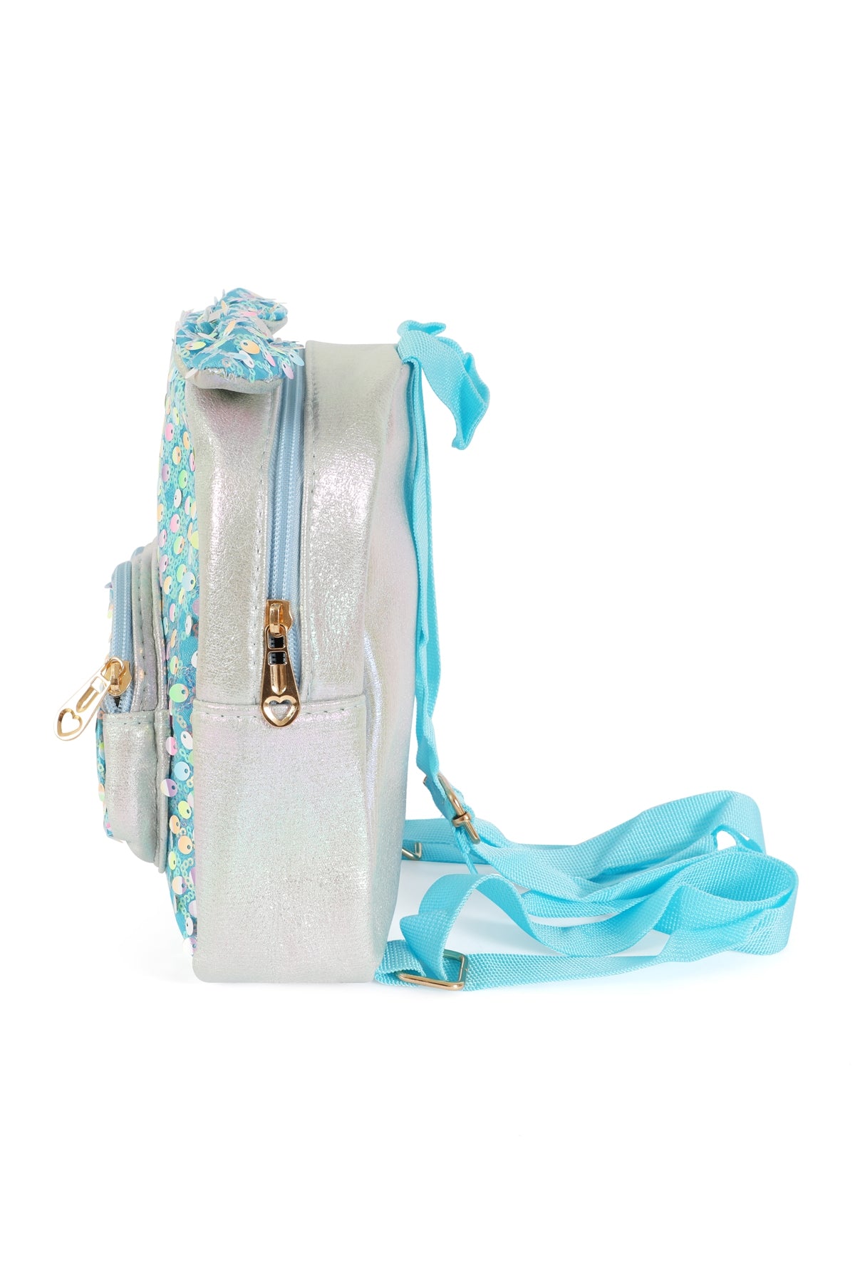 Cute Ribbon Glitter Kids Backpack