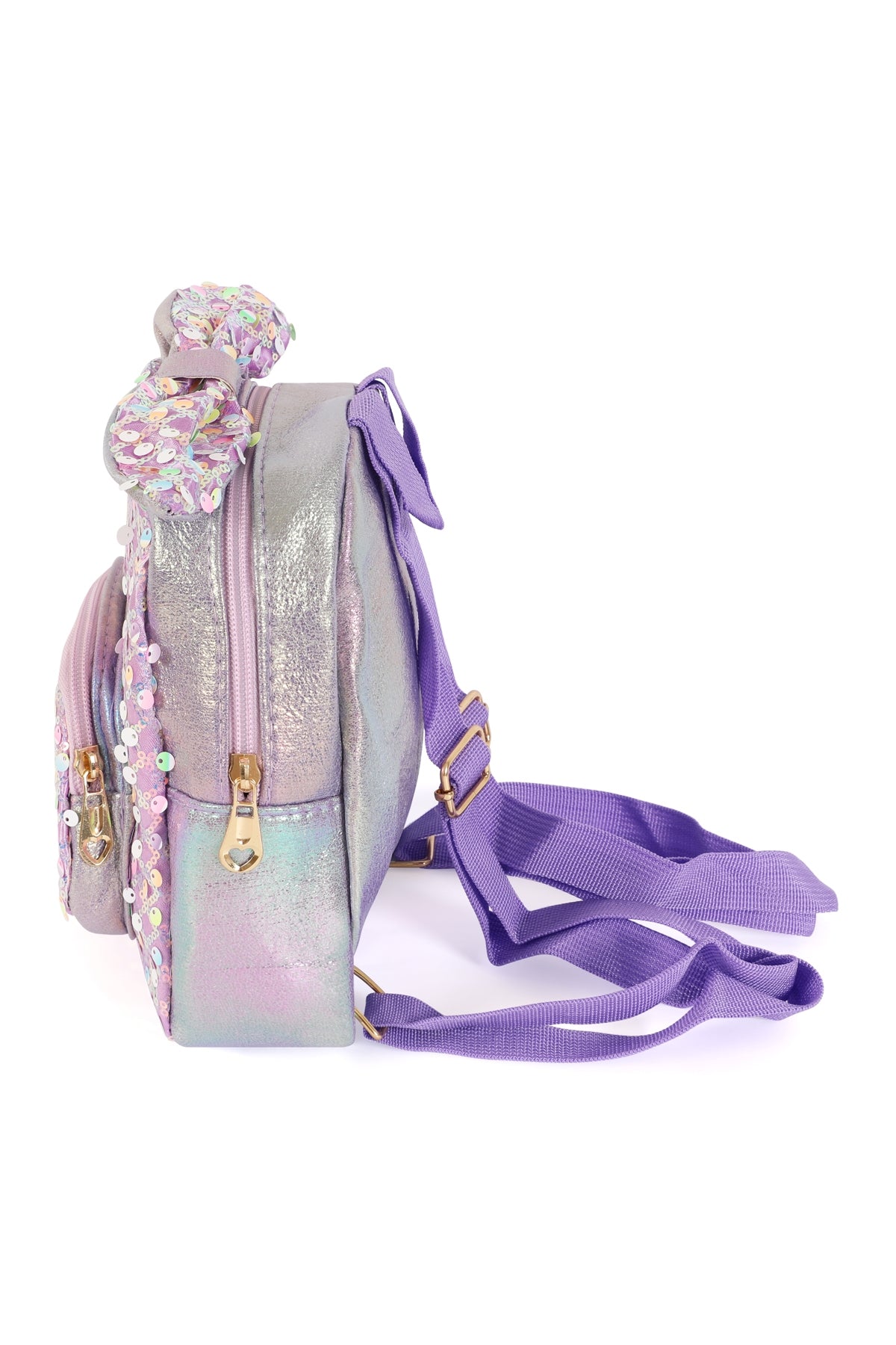 Cute Ribbon Glitter Kids Backpack