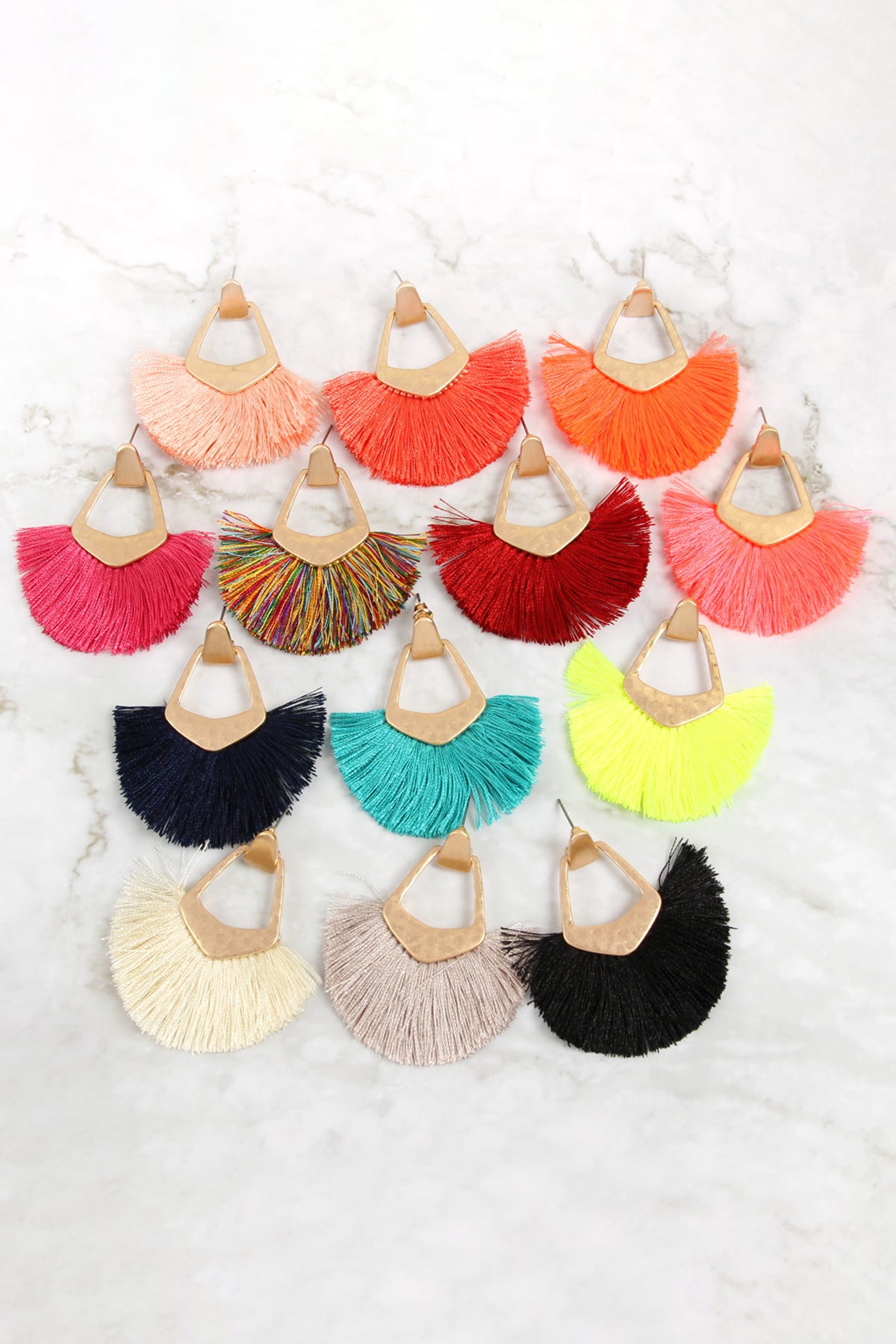 Bohemian Inspired Tassel Dangle Earrings