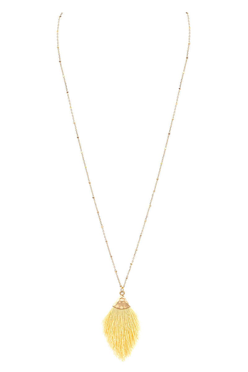 Mini Tassel Pendant Necklace