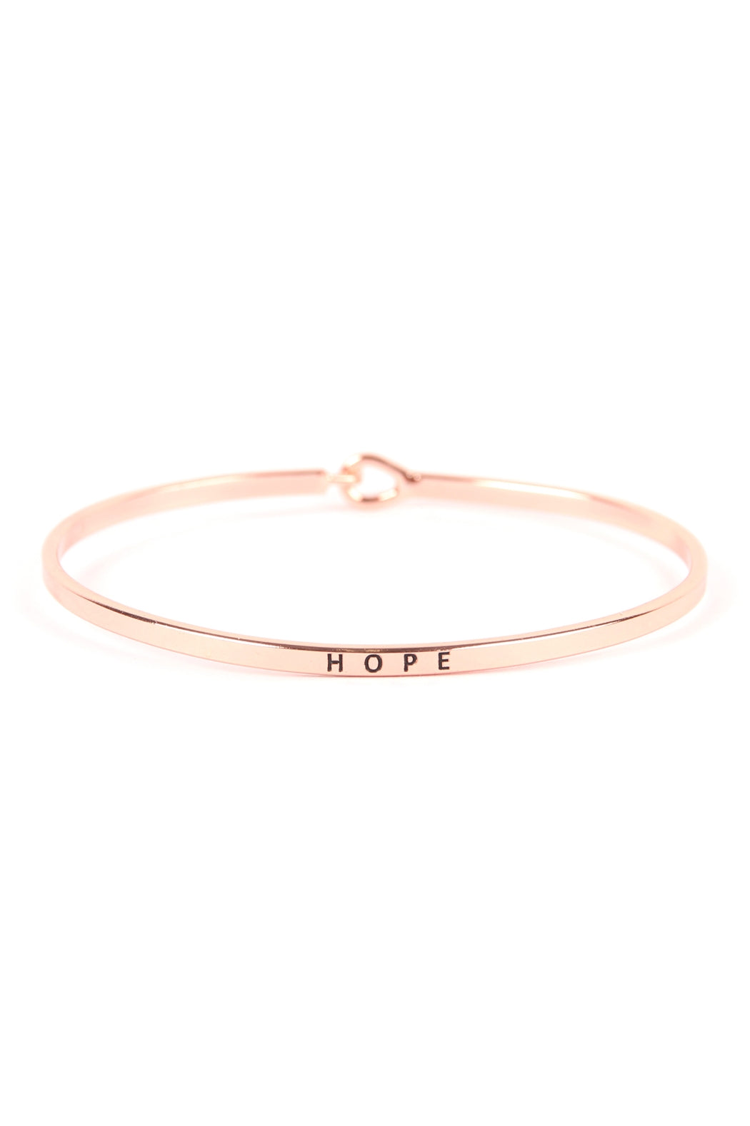 Hope Hinge Cuff Bracelet Silver