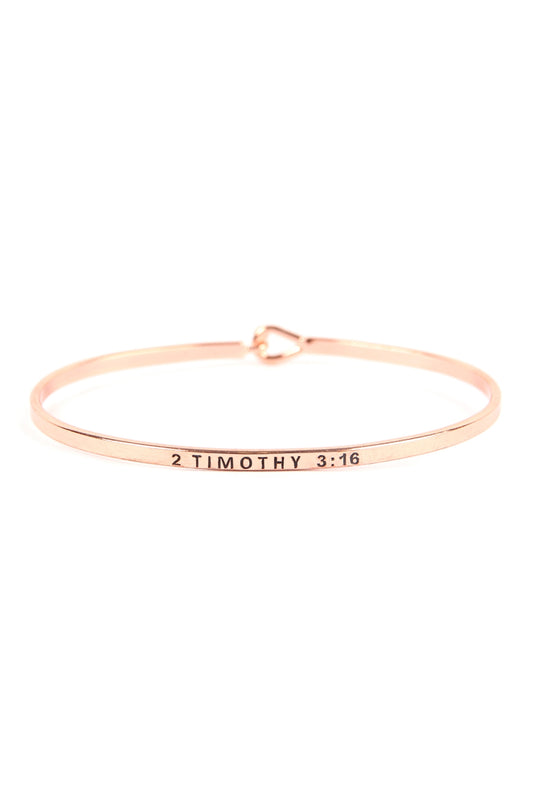2 Timothy 3:16 Cuff Bracelet