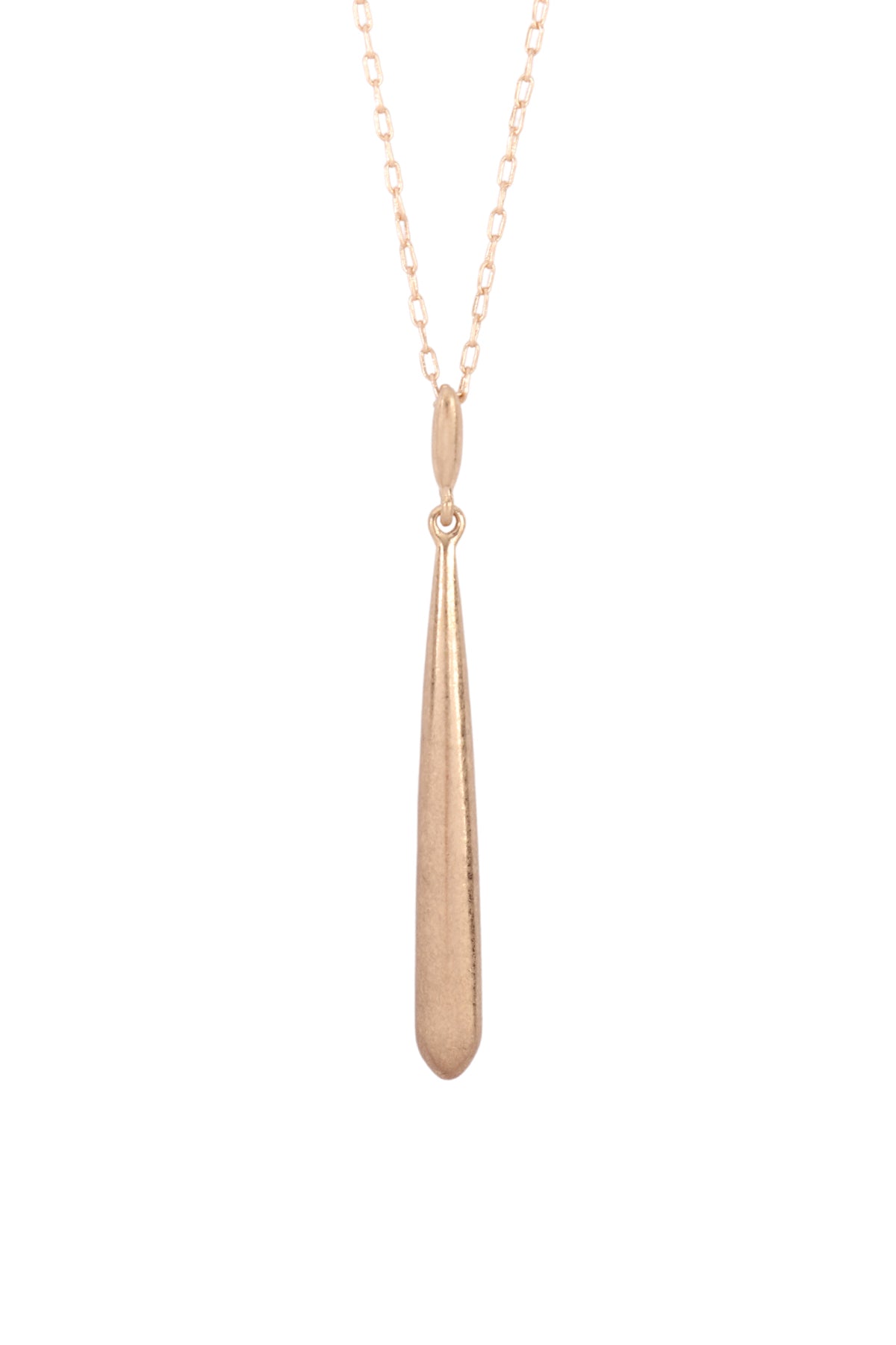 Metal 3D Bar Pendant Necklace
