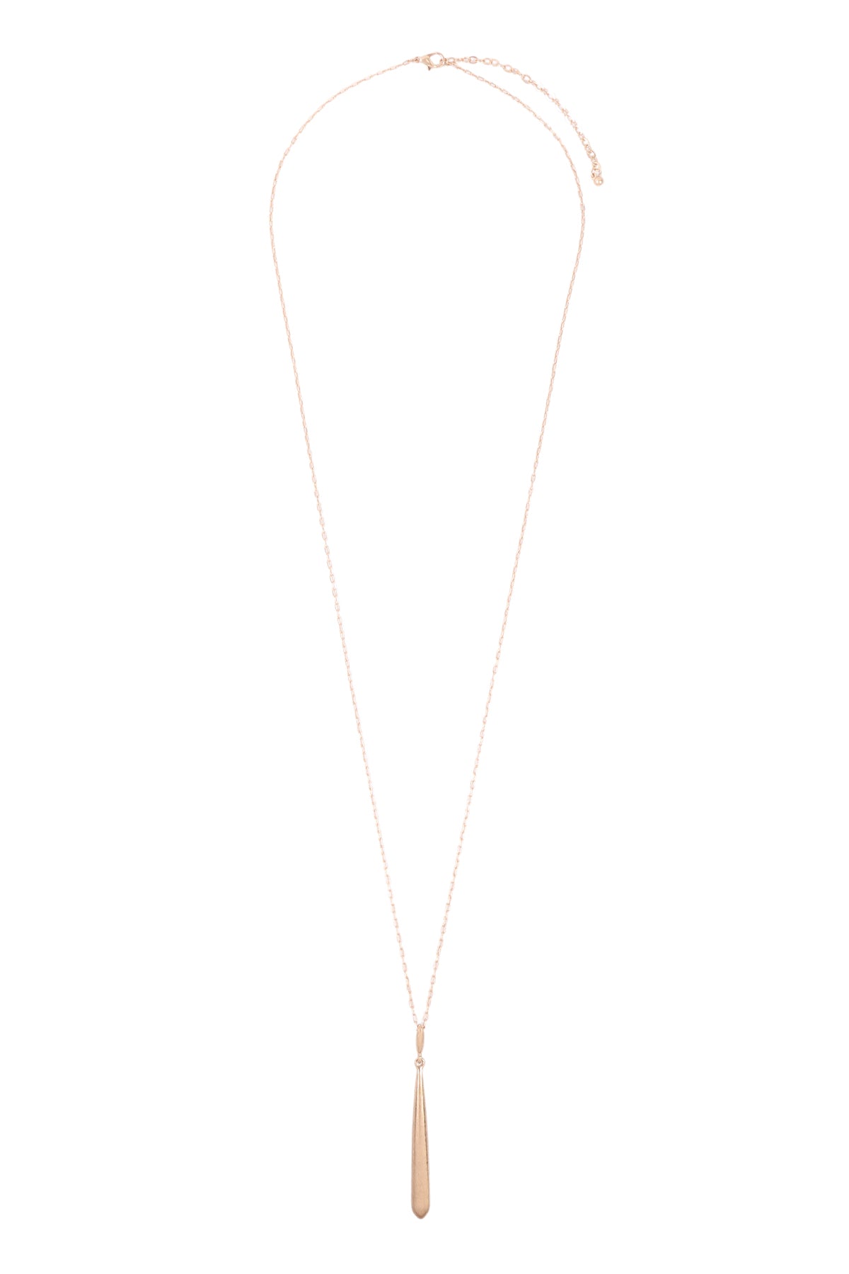 Metal 3D Bar Pendant Necklace
