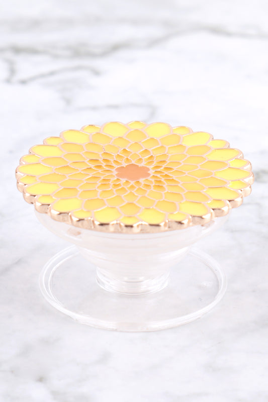 1.75" Flower Shaped Enamel Phone Grip Holder