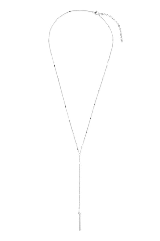 24"-10" Drop Metal Y Shape Necklace
