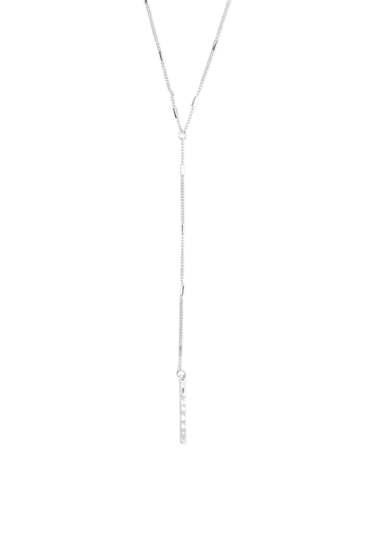 24"-10" Drop Metal Y Shape Necklace