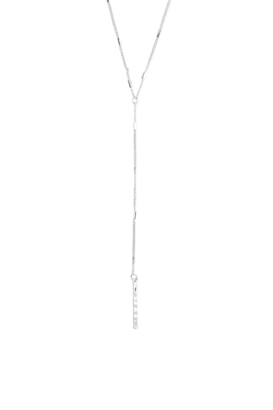 24"-10" Drop Metal Y Shape Necklace