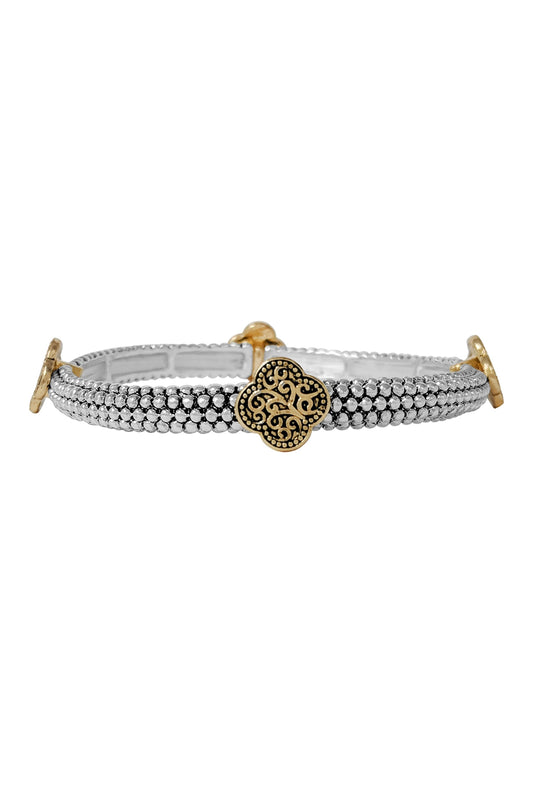 Tailored Stackable Bead Charm Bracelet