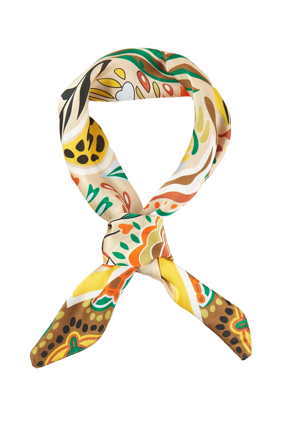Tropical Leaves Print Bandana