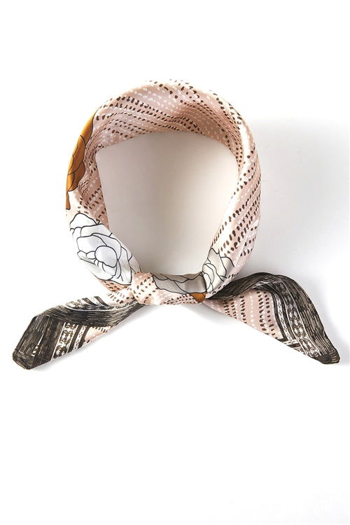 Modern Rose Print Bandana