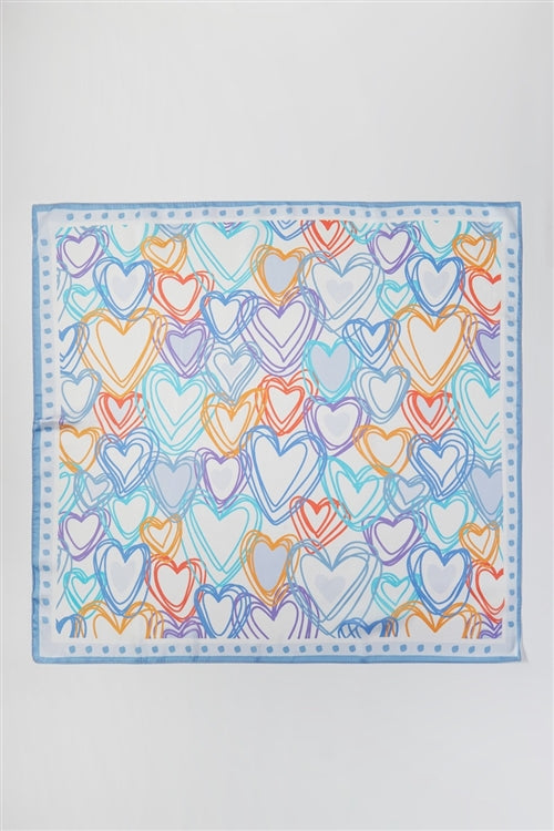 Heart Print Bandana