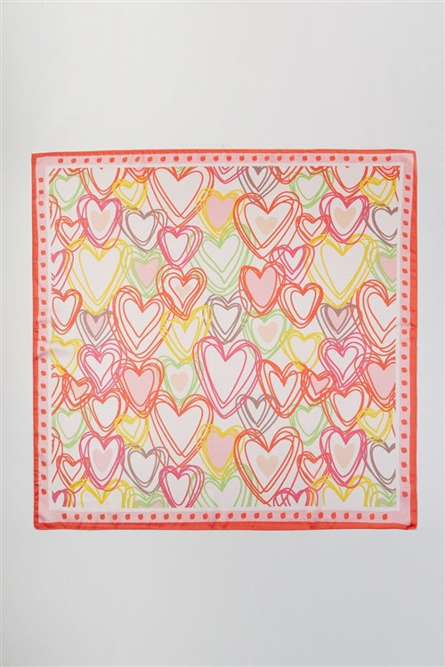 Heart Print Bandana