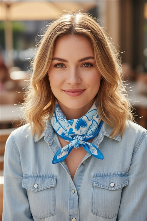 Heart Print Bandana