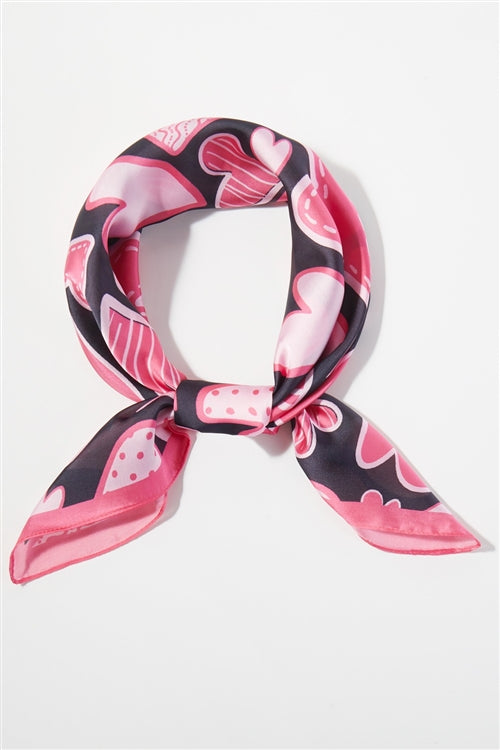 Heart Print Bandana