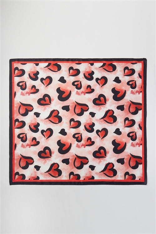 Heart Print Bandana