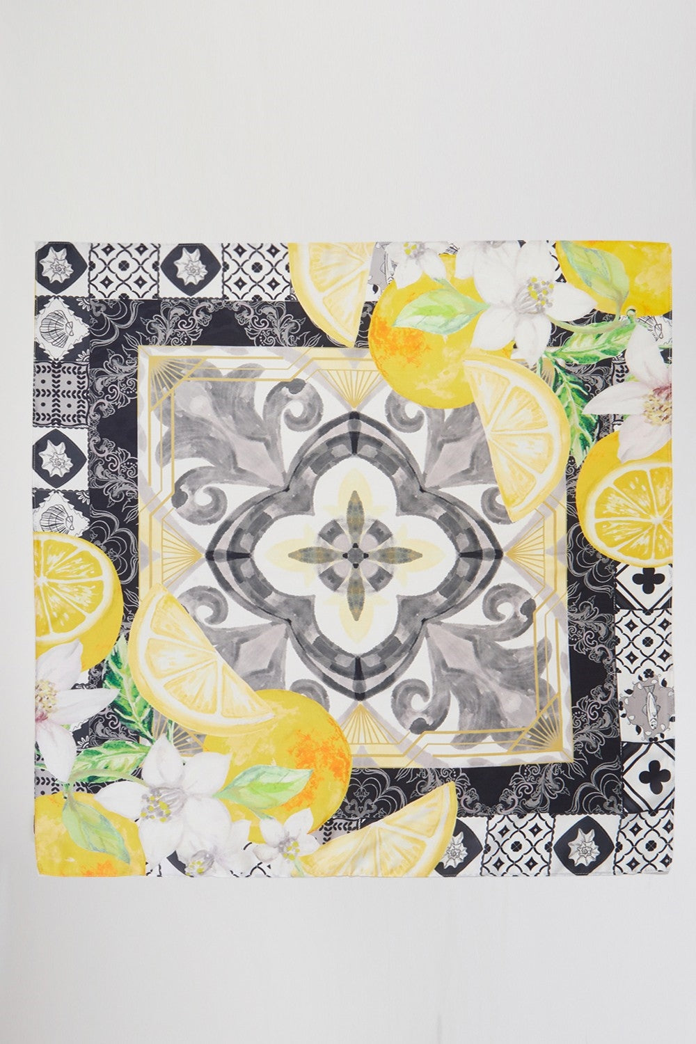 Orange Mosaic Print Bandana