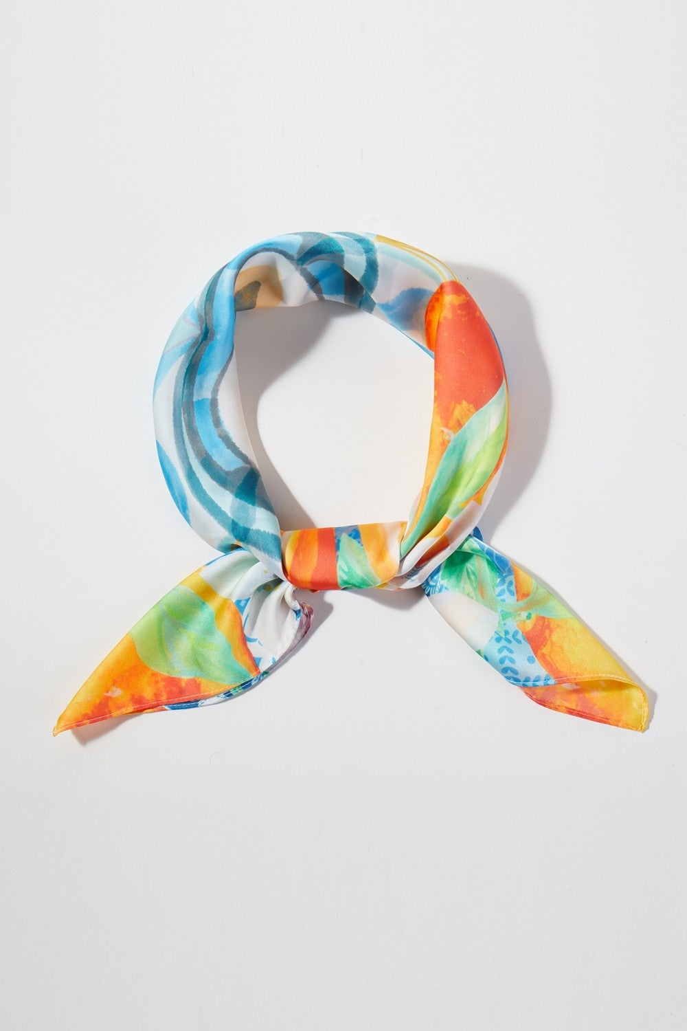 Orange Mosaic Print Bandana