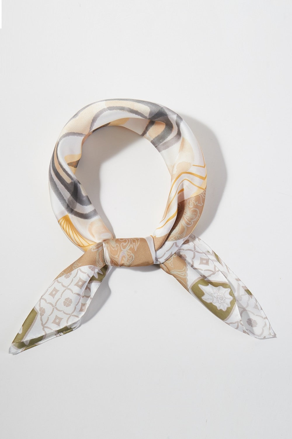 Orange Mosaic Print Bandana