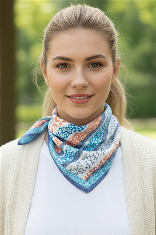 Abstract Leopard Print Bandana