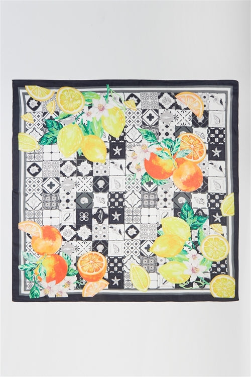 Citrus Mosaic Print Bandana