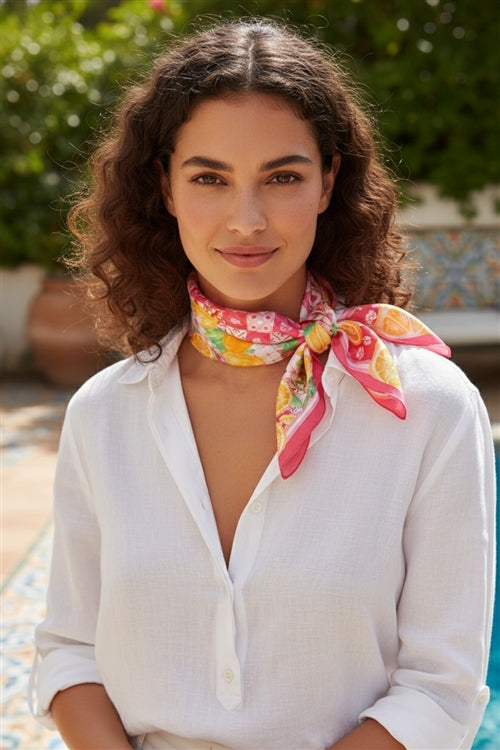Citrus Mosaic Print Bandana