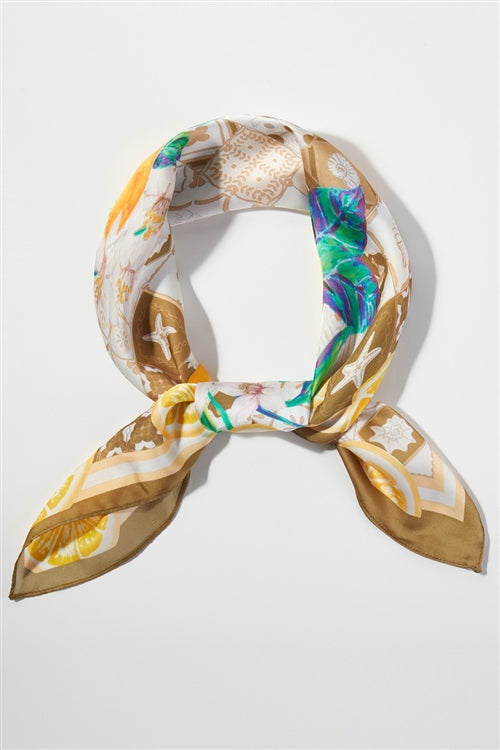 Citrus Mosaic Print Bandana